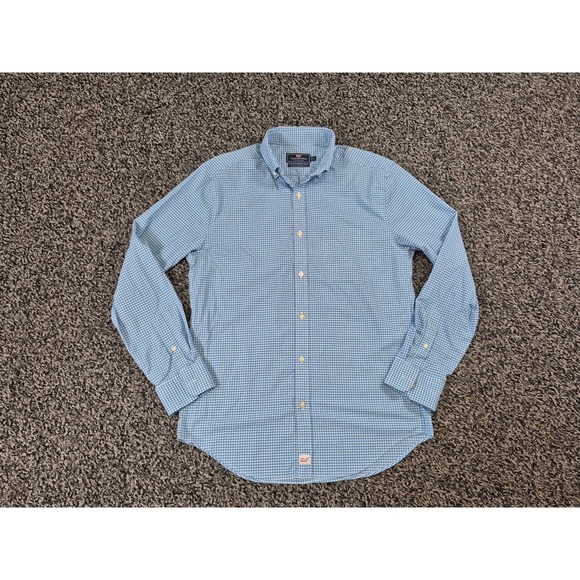 Vineyard Vines Performance Button Down Plaid Classic Fit Murray Shirt Small - Picture 2 of 7